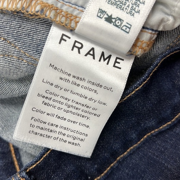 Frame Women's Le Skinny de Jeanne Jeans QueenSway Wash Denim Skinny Crop Size 28 - Picture 12 of 13